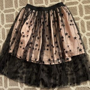 Stella McCartney kids tulle/velvet star skirt.